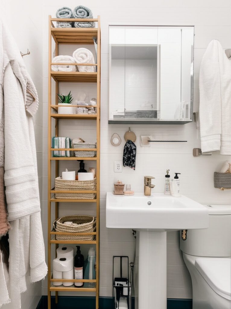 Tiny Bathroom Storage Hack